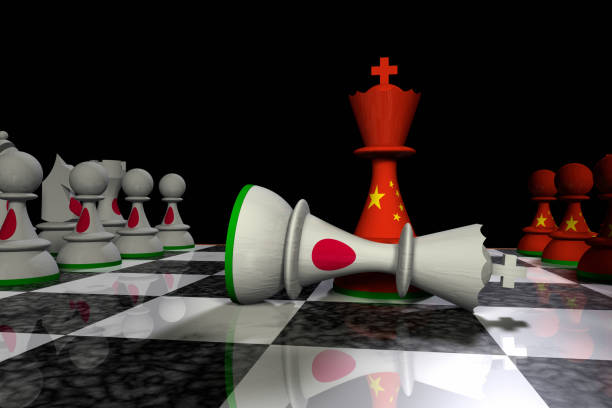 istock China and Japan Chess Standoff 932303174
