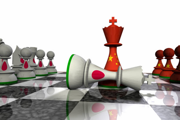 istock China and Japan Chess Standoff 932303410
