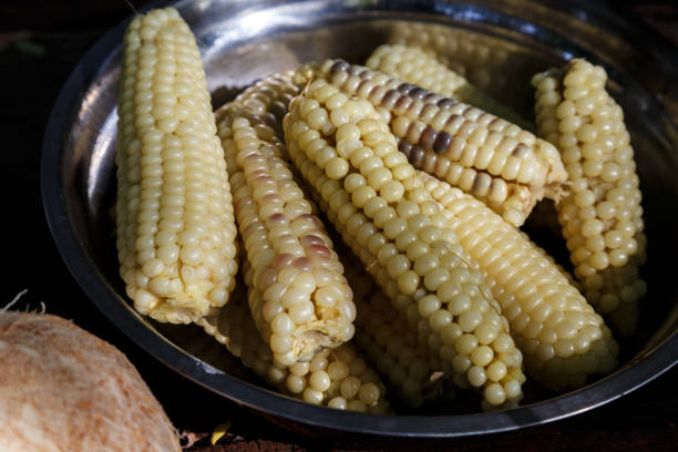istock Boiled sweet corns in a bowl 932303934