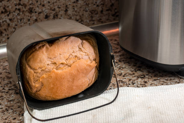 istock Homemade bread baked in a breadmaker 932306772