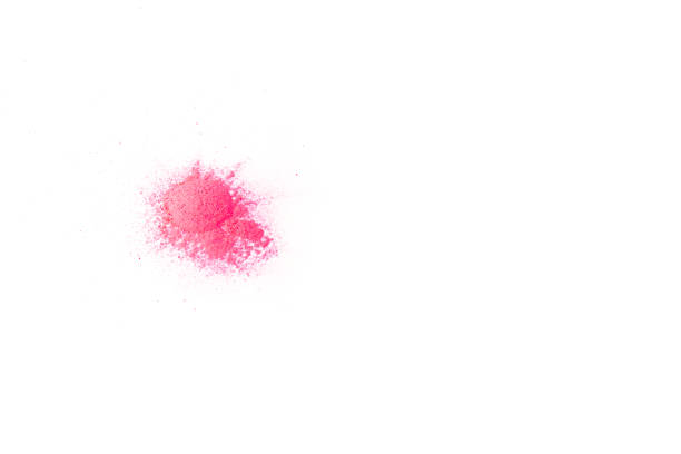 istock powdered red powder paint on a white background 932306784