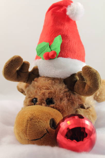 christmas reindeer plush toy motif symbol