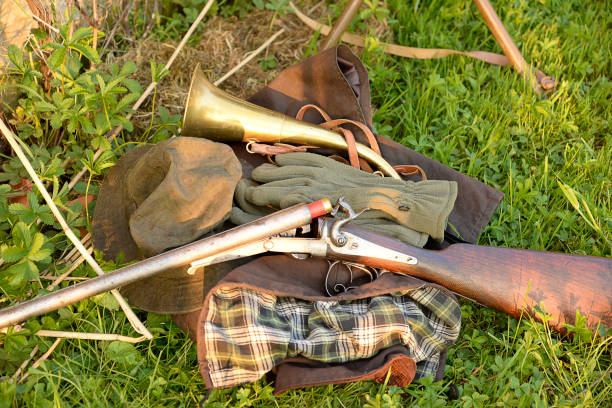 istock Hunting equipment outdoors on sunny day 932307366