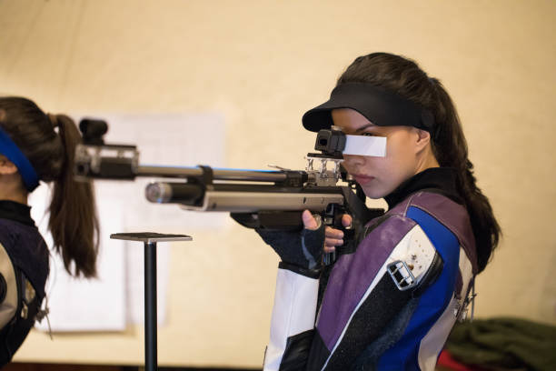 istock Young Women in shooting sport 932314906