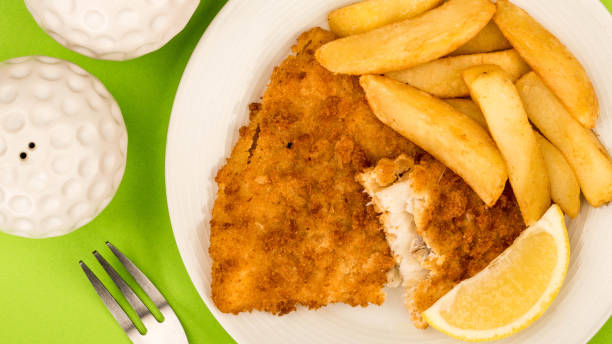 Traditional Fish And Chips Meal