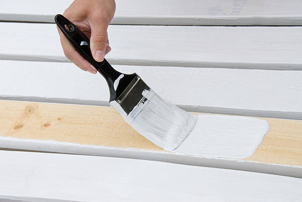 istock Painting wooden slats 93232368