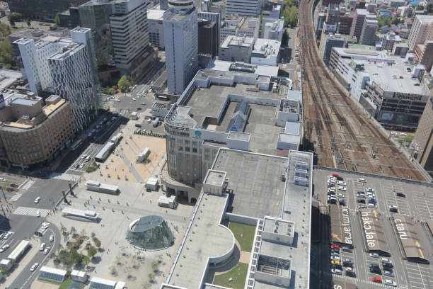 istock the Indoor Observation Deck view of  Sapporo 932326690