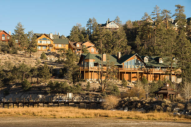 istock Mountain Lake Resort Homes 93233038