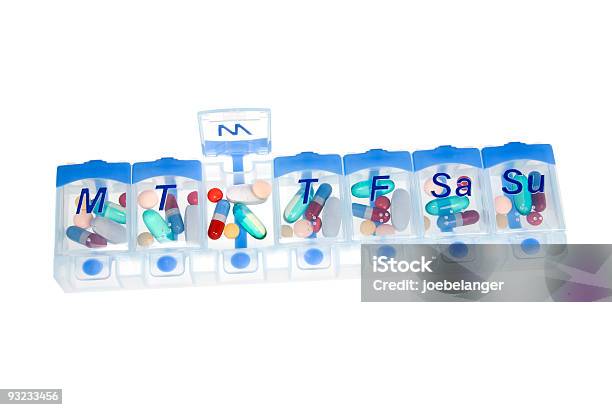 Caixa De Comprimidos De Medicação - Fotografias de stock e mais imagens de Caixa - Caixa, Compartimento de Arrumação, Comprimido