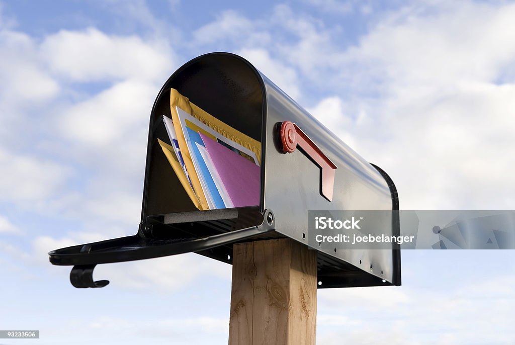 Mailbox and mail  Mailbox Stock Photo