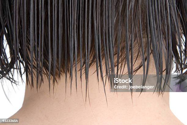 Combed Womans Hair Stock Photo - Download Image Now - Wet Hair, Close-up, Straight Hair
