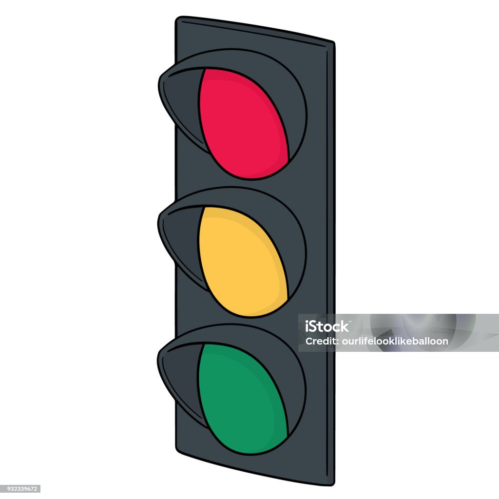 traffic light vector of traffic light Cartoon stock vector