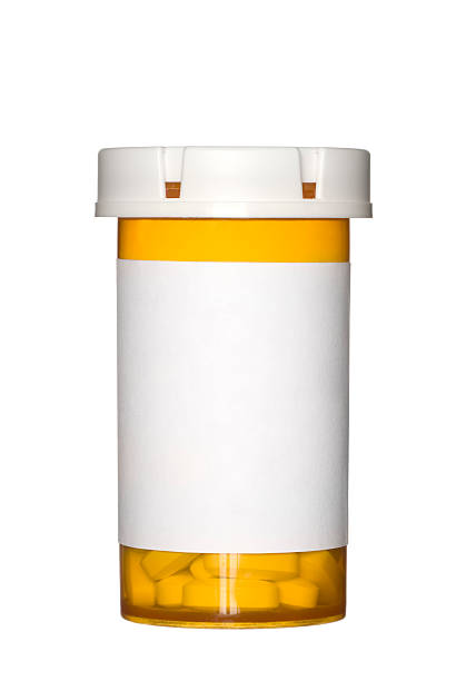 istock Orange prescription pill bottle on white background 93234030