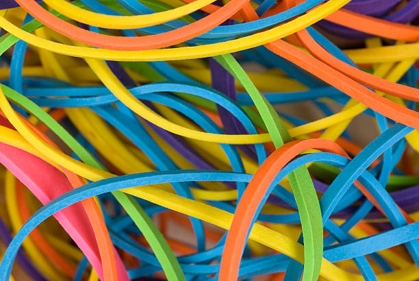 istock Close up of rubberbands 93234034