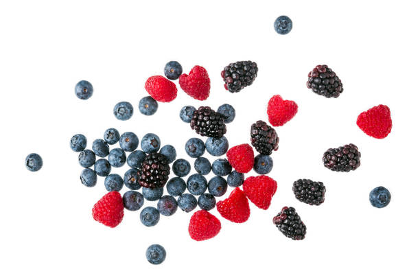 istock fresh, summer, ripe, bright berries isolated on white 932348874