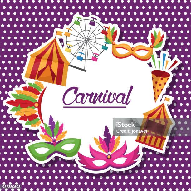 Carnival Fair Festival Stock Illustration - Download Image Now - Allegory Painting, Anniversary, Banner - Sign