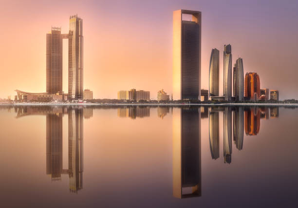 istock View of Abu Dhabi Skyline at sunrise, UAE 932353292