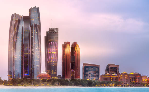 istock View of Abu Dhabi Skyline at sunrise, UAE 932354664