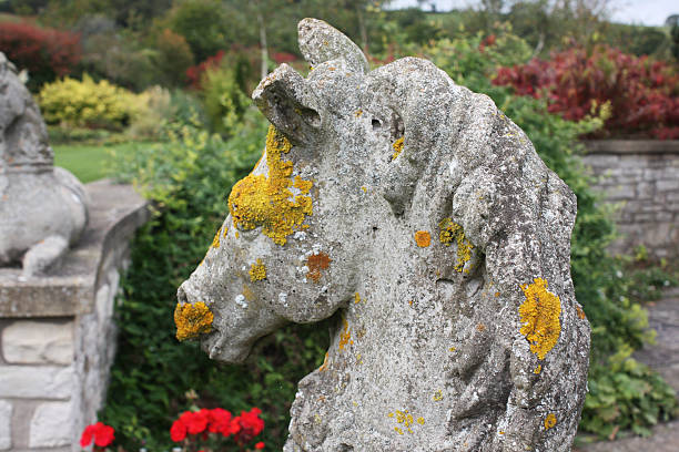 istock Statue of horses head 93235475