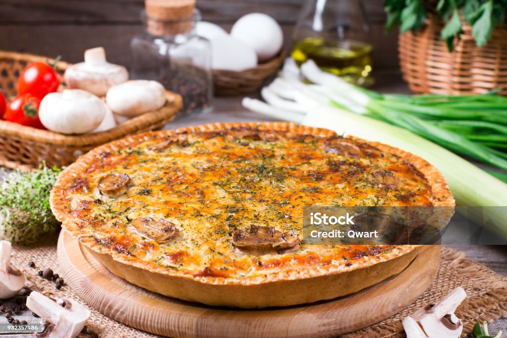 Homemade snack pie with chicken and cheese Homemade snack pie with chicken and cheese, horizontal Baked Stock Photo