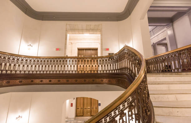 istock U.S. Senate Russell Office Building Staircase and Elevator in Washington, DC 932357518