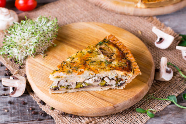 istock Homemade snack pie with chicken and cheese 932357566