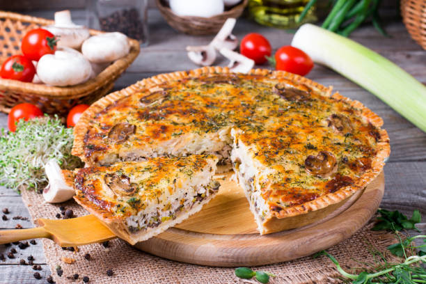 istock Homemade snack pie with chicken and cheese 932357610