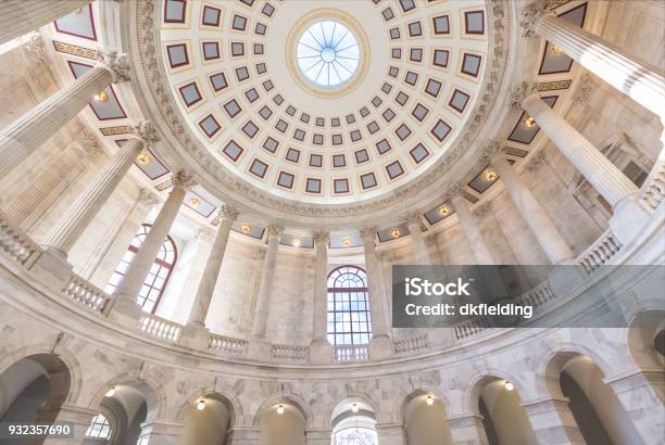 Us Senate Russell Office Building Rotunda In Washington Dc 4k Uhd Stock Photo - Download Image Now