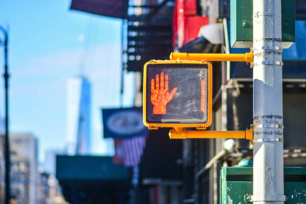 No walking sign in NYC