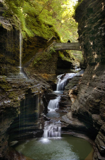 istock Rainbow Falls along the Gorge Trail and over Glen Creek 932358266