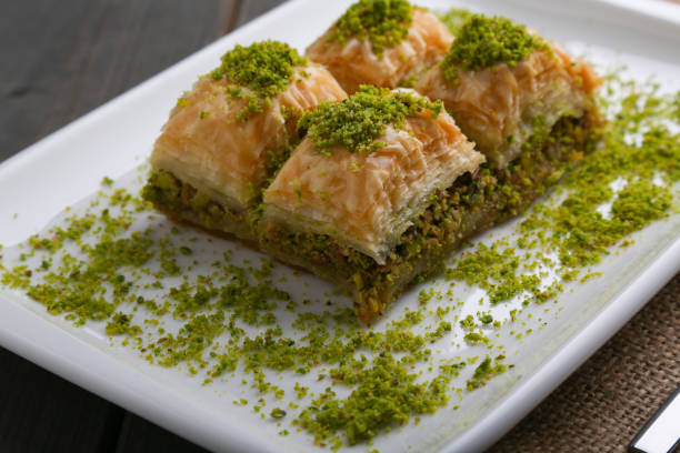 istock Baklava with pistachio close up 932361592