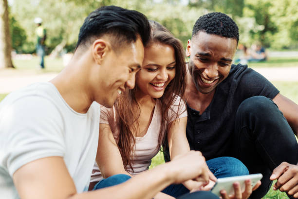 istock Portrait of multi ethnic people spending time together 932362592