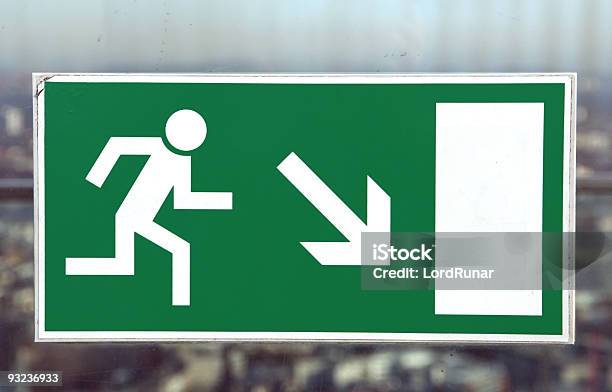 Emergency Exit Stock Photo - Download Image Now - Fire Exit Sign, Emergency Exit, Fire Escape