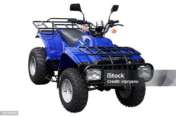 Azul Atv Foto de stock y más banco de imágenes de Moto todo terreno - Moto todo terreno, Vehículo de todo terreno, Fondo blanco