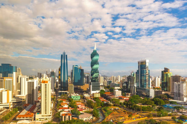 istock Panama City Skyline at Sunrise 932383886