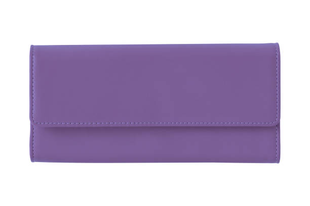 istock Violet female elegant leather wallet isolated on white 932389976