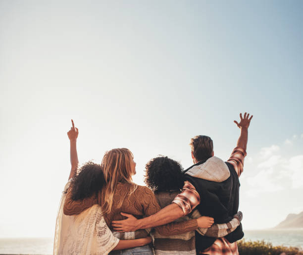 istock Group of friends enjoying on vacation 932390110