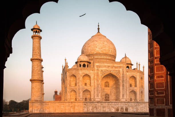 istock Taj Mahal in sunset light, Agra, India 932393324