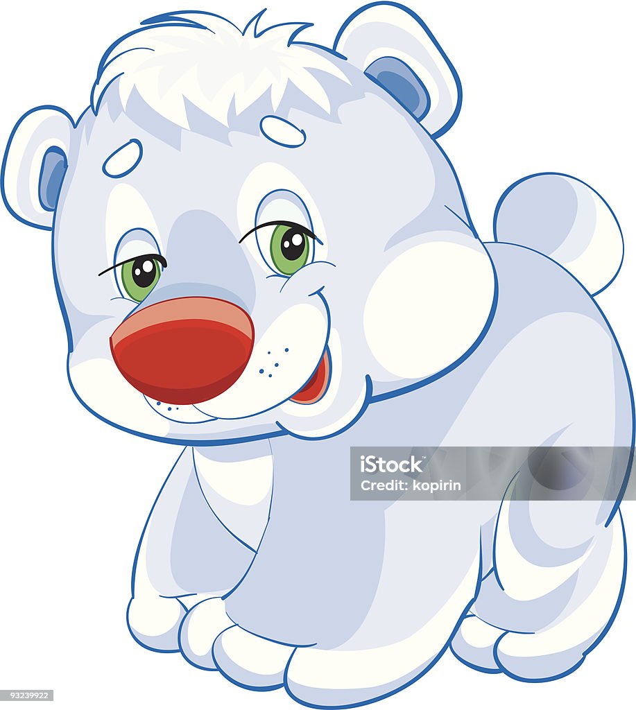 Ours polaire - clipart vectoriel de Blanc libre de droits