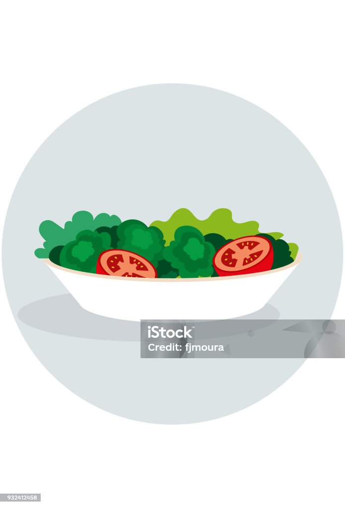 Varied salad dish Healthy Eating Salad stock vector