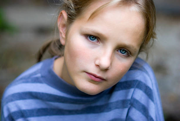 istock Little seriou girl 93241250