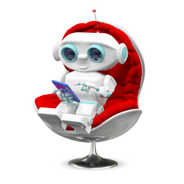 istock Illustration Little Robot In the Armchair 932413210