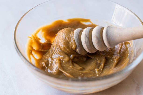 istock Whipped Honey Cream with Honey Dipper. 932428304