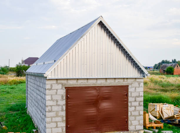 istock view of the garage in a plot of land 932428780