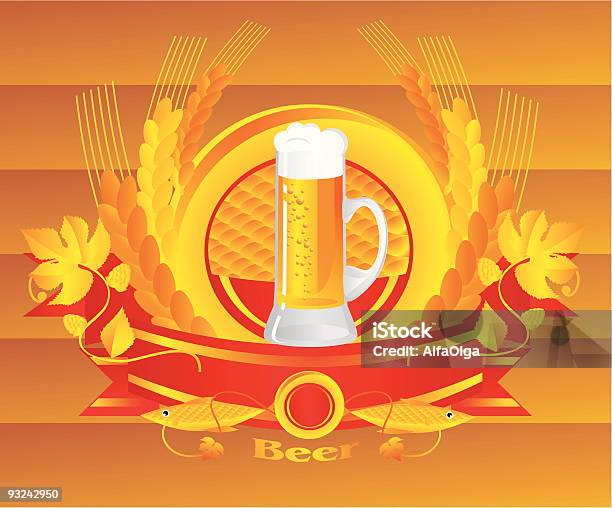 Wheatbeervignette Vecteurs libres de droits et plus d'images vectorielles de Alcool - Alcool, Armoiries, Bière