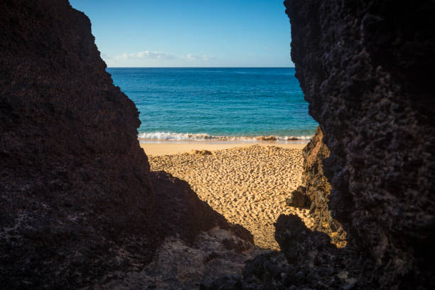 晴れた日にマウイ島のビーチ。 - hawaii islands maui big island tropical climate ストックフォトと画像