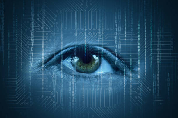 istock Human eyes watching the flow of information. 932439516