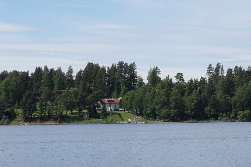 The island Utøya where terror struck Norway 22. july 2011