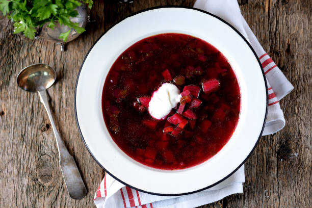 istock Traditional Ukrainian soup borsch 932440552