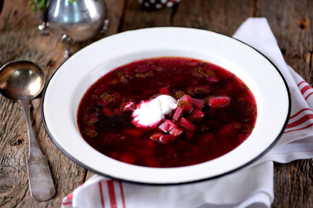 istock Traditional Ukrainian soup borsch 932440618